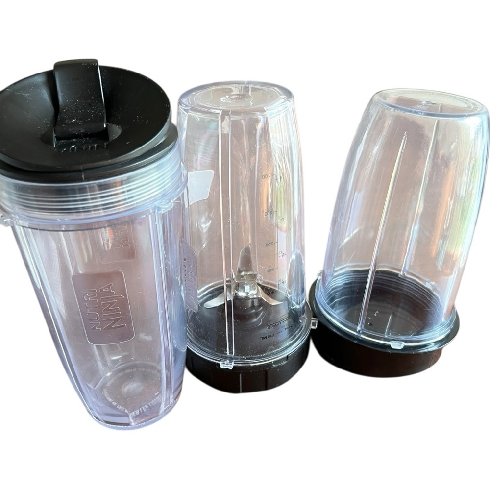 Nutri Ninja blender cups, blades, lids